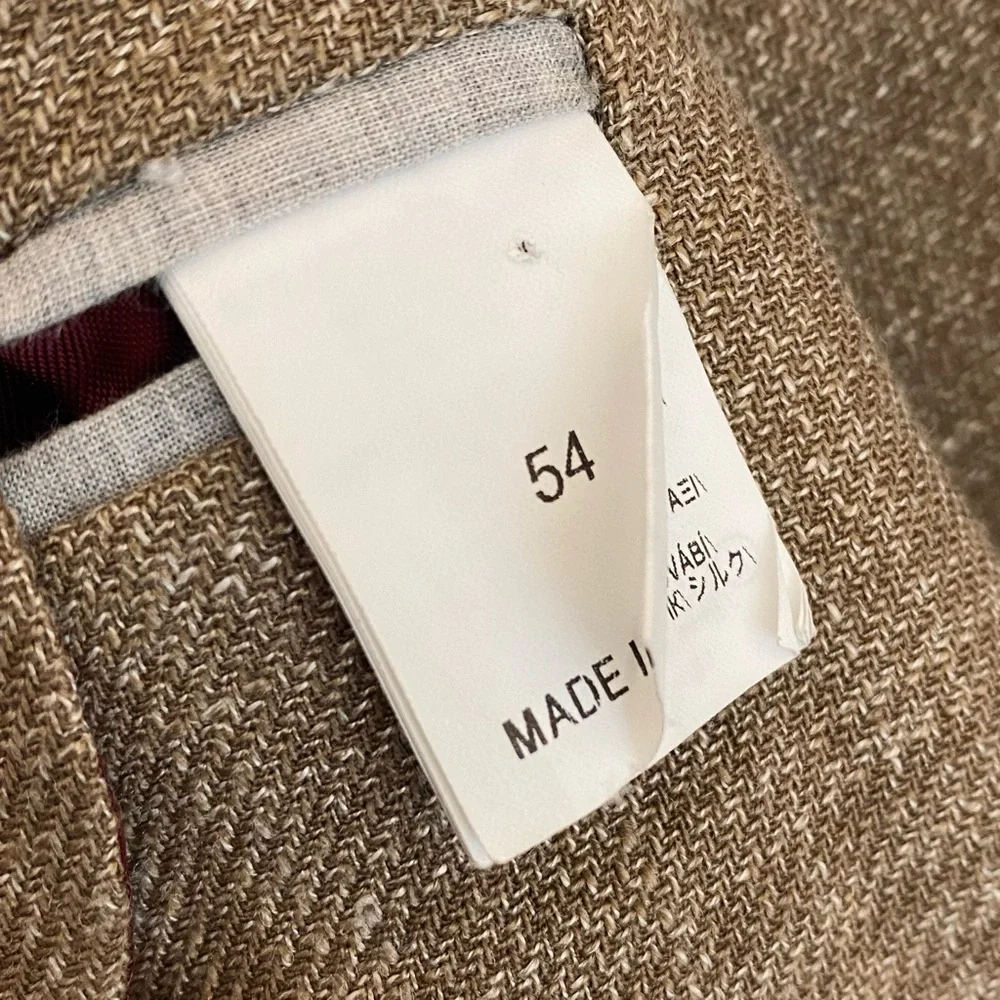 Brunello Cucinelli Silk & Linen Plaid Blazer | 44 - Picture 9 of 15